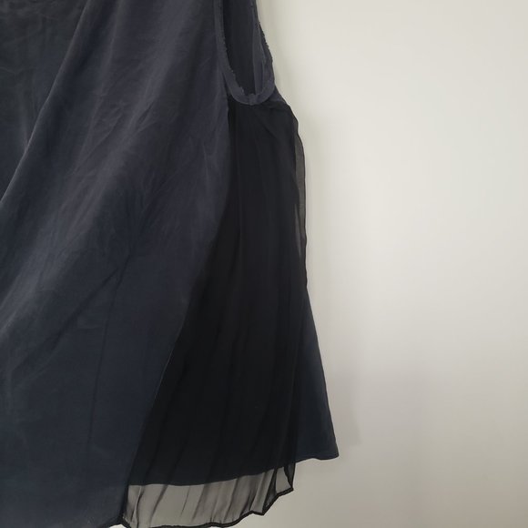 All Saints Cardona Top Size 6 in Blue Silk - Picture 4 of 12